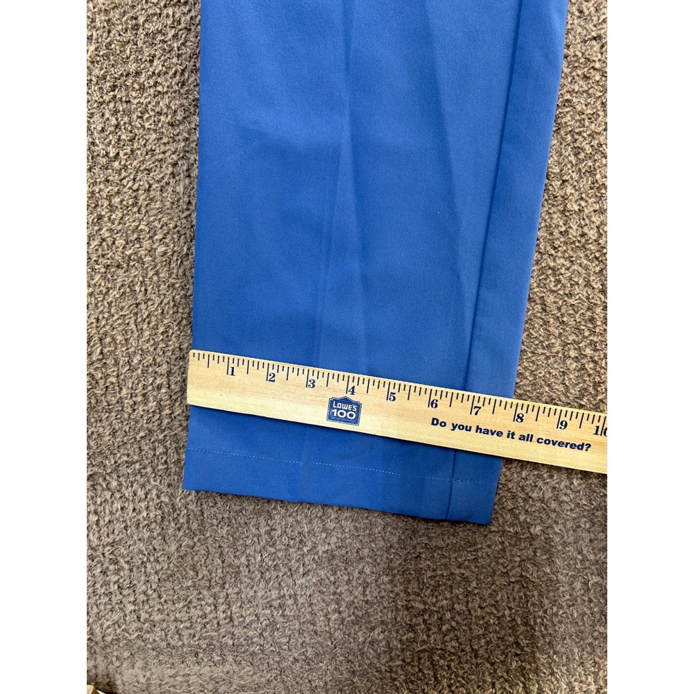 Greg Norman Mens Blue Golf Pants 35x32 Performance Stretch Straight Leg Trousers - Picture 3 of 8